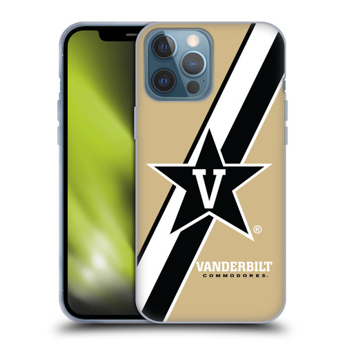 Vanderbilt University Vandy Vanderbilt University Stripes Soft Gel Case for Apple iPhone 13 Pro Max