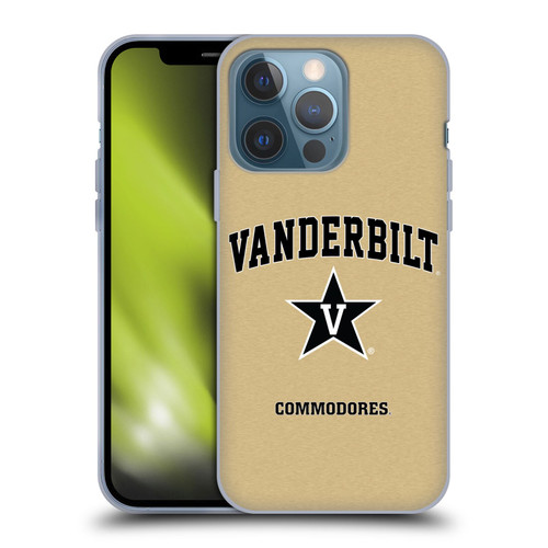 Vanderbilt University Vandy Vanderbilt University Campus Logotype Soft Gel Case for Apple iPhone 13 Pro