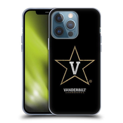 Vanderbilt University Vandy Vanderbilt University Distressed Look Soft Gel Case for Apple iPhone 13 Pro