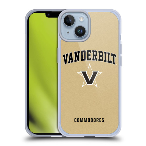 Vanderbilt University Vandy Vanderbilt University Campus Logotype Soft Gel Case for Apple iPhone 14