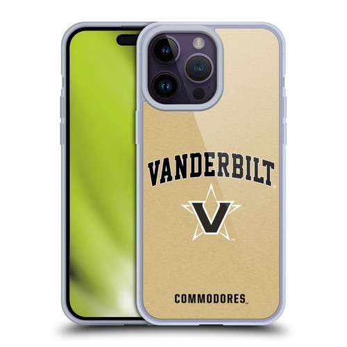 Vanderbilt University Vandy Vanderbilt University Campus Logotype Soft Gel Case for Apple iPhone 14 Pro Max
