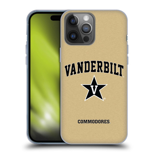 Vanderbilt University Vandy Vanderbilt University Campus Logotype Soft Gel Case for Apple iPhone 14 Pro Max