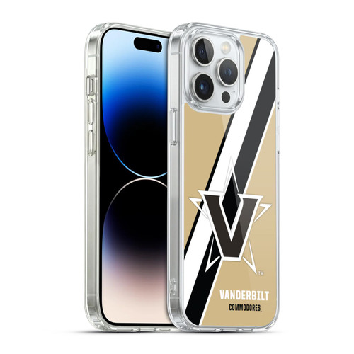 Vanderbilt University Vandy Vanderbilt University Stripes Soft Gel Case for Apple iPhone 14 Pro Max & MagSafe