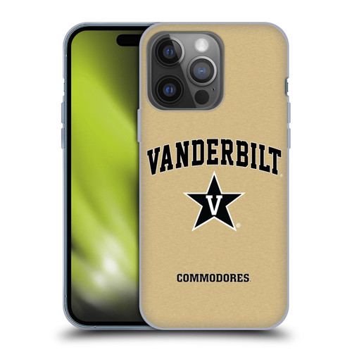 Vanderbilt University Vandy Vanderbilt University Campus Logotype Soft Gel Case for Apple iPhone 14 Pro