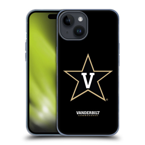 Vanderbilt University Vandy Vanderbilt University Plain Soft Gel Case for Apple iPhone 15