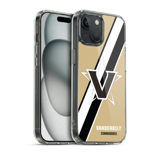 Vanderbilt University Vandy Vanderbilt University Stripes Soft Gel Case for Apple iPhone 15 & MagSafe