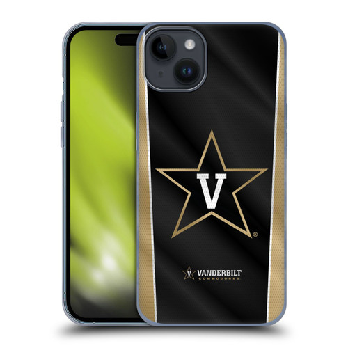 Vanderbilt University Vandy Vanderbilt University Banner Soft Gel Case for Apple iPhone 15 Plus