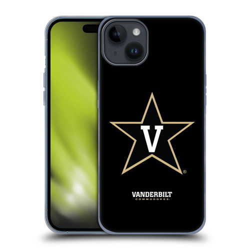 Vanderbilt University Vandy Vanderbilt University Plain Soft Gel Case for Apple iPhone 15 Plus