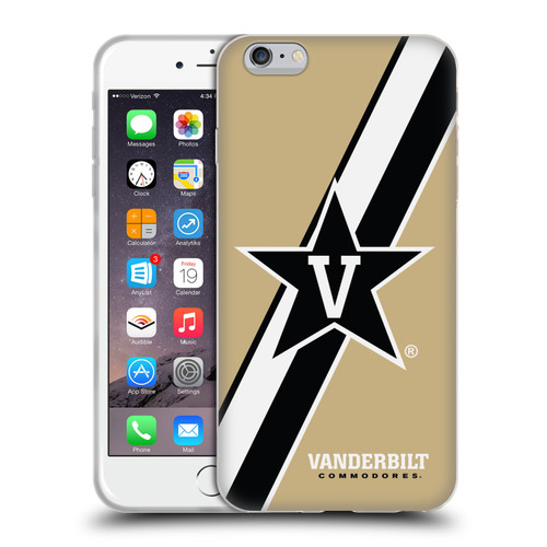 Vanderbilt University Vandy Vanderbilt University Stripes Soft Gel Case for Apple iPhone 6 Plus / iPhone 6s Plus