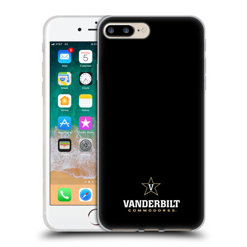 Vanderbilt University Vandy Vanderbilt University Logotype Soft Gel Case for Apple iPhone 7 Plus / iPhone 8 Plus