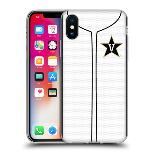Vanderbilt University Vandy Vanderbilt University Baseball Jersey Soft Gel Case for Apple iPhone X / iPhone XS