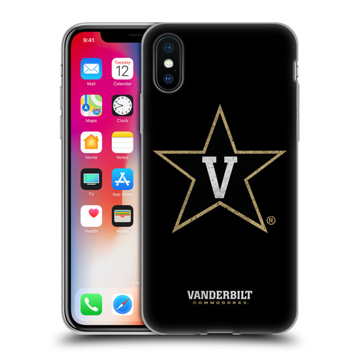 Vanderbilt University Vandy Vanderbilt University Distressed Look Soft Gel Case for Apple iPhone X / iPhone XS