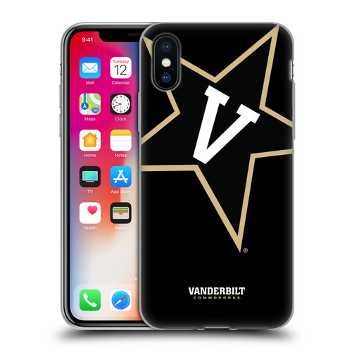 Vanderbilt University Vandy Vanderbilt University Oversized Icon Soft Gel Case for Apple iPhone X / iPhone XS
