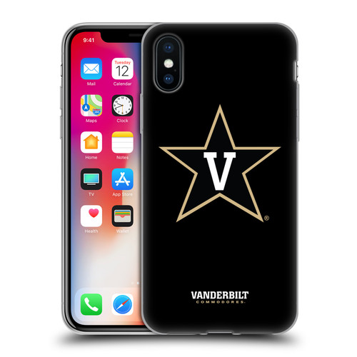 Vanderbilt University Vandy Vanderbilt University Plain Soft Gel Case for Apple iPhone X / iPhone XS