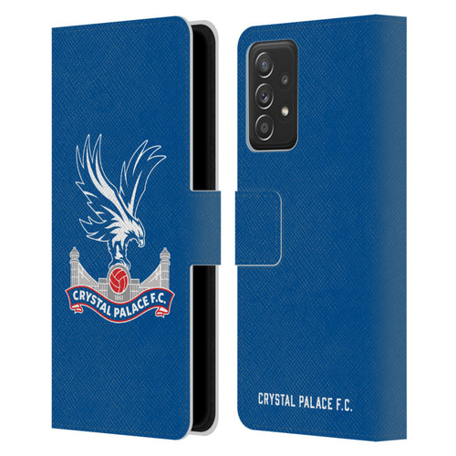 Crystal Palace FC Crest Plain Leather Book Wallet Case Cover For Samsung Galaxy A52 / A52s / 5G (2021)
