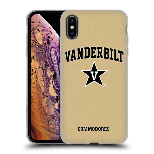 Vanderbilt University Vandy Vanderbilt University Campus Logotype Soft Gel Case for Apple iPhone XS Max