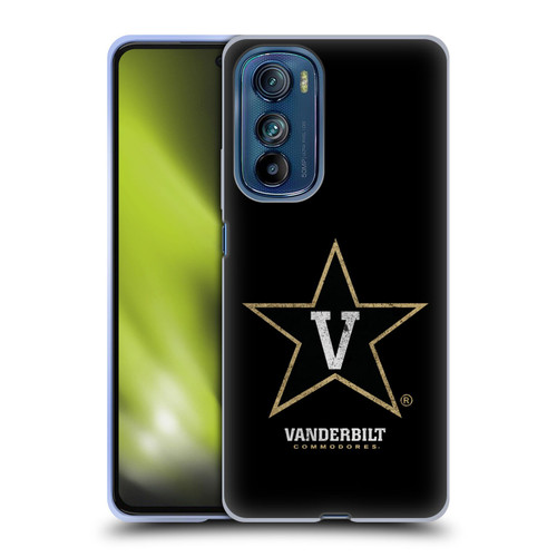 Vanderbilt University Vandy Vanderbilt University Distressed Look Soft Gel Case for Motorola Edge 30