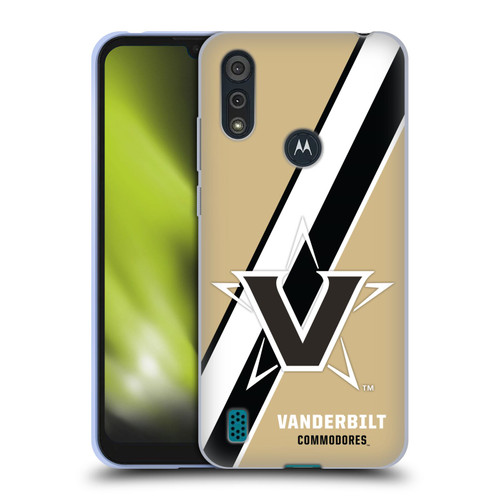 Vanderbilt University Vandy Vanderbilt University Stripes Soft Gel Case for Motorola Moto E6s (2020)