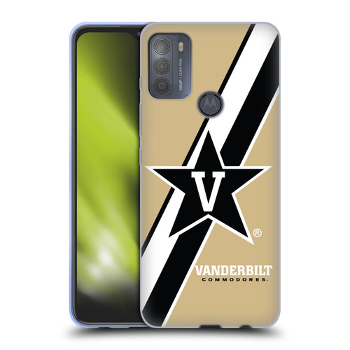 Vanderbilt University Vandy Vanderbilt University Stripes Soft Gel Case for Motorola Moto G50