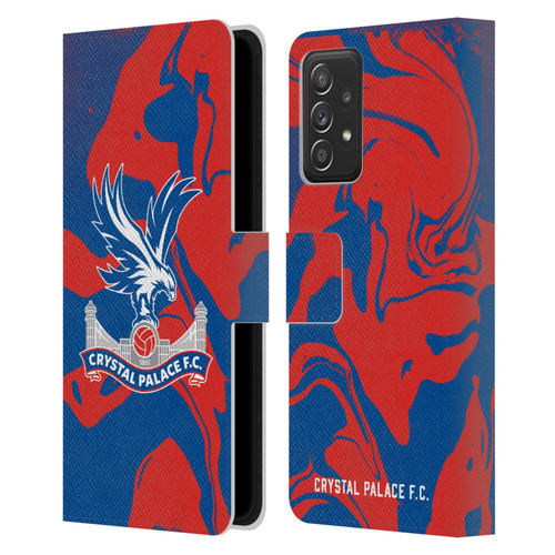 Crystal Palace FC Crest Red And Blue Marble Leather Book Wallet Case Cover For Samsung Galaxy A53 5G (2022)