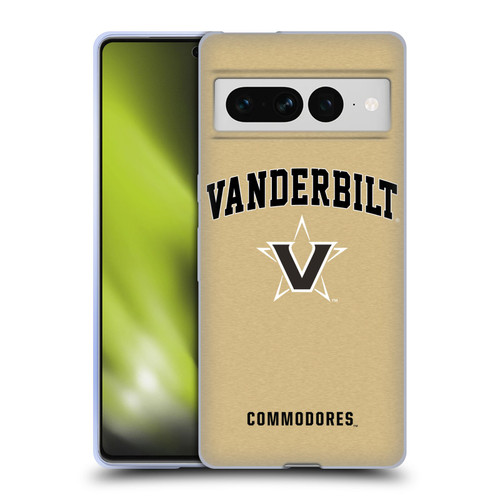 Vanderbilt University Vandy Vanderbilt University Campus Logotype Soft Gel Case for Google Pixel 7 Pro