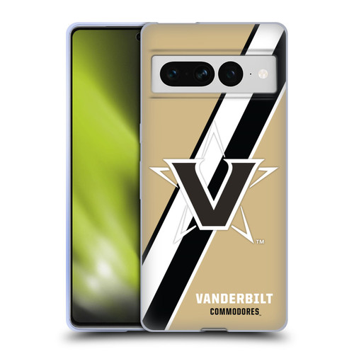 Vanderbilt University Vandy Vanderbilt University Stripes Soft Gel Case for Google Pixel 7 Pro