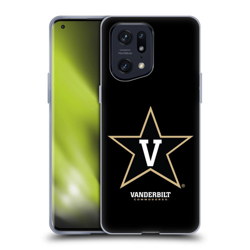 Vanderbilt University Vandy Vanderbilt University Plain Soft Gel Case for OPPO Find X5 Pro