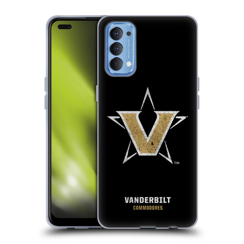Vanderbilt University Vandy Vanderbilt University Distressed Look Soft Gel Case for OPPO Reno 4 5G