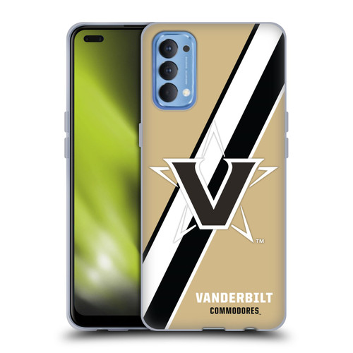 Vanderbilt University Vandy Vanderbilt University Stripes Soft Gel Case for OPPO Reno 4 5G