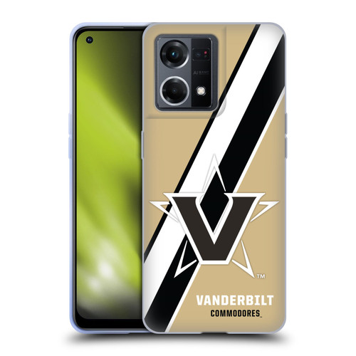 Vanderbilt University Vandy Vanderbilt University Stripes Soft Gel Case for OPPO Reno8 4G