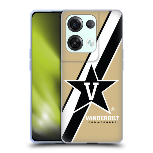 Vanderbilt University Vandy Vanderbilt University Stripes Soft Gel Case for OPPO Reno8 Pro