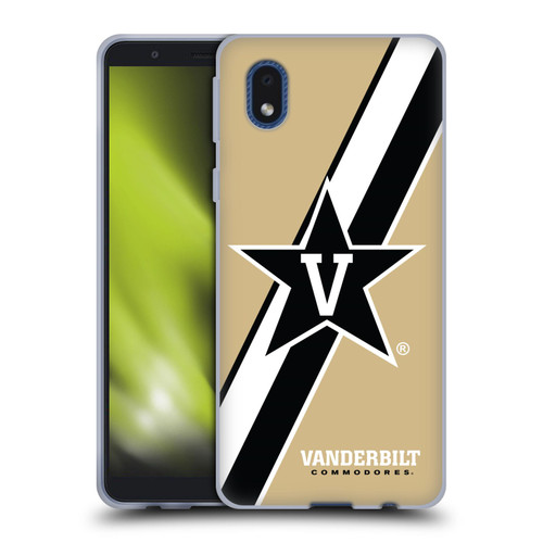 Vanderbilt University Vandy Vanderbilt University Stripes Soft Gel Case for Samsung Galaxy A01 Core (2020)