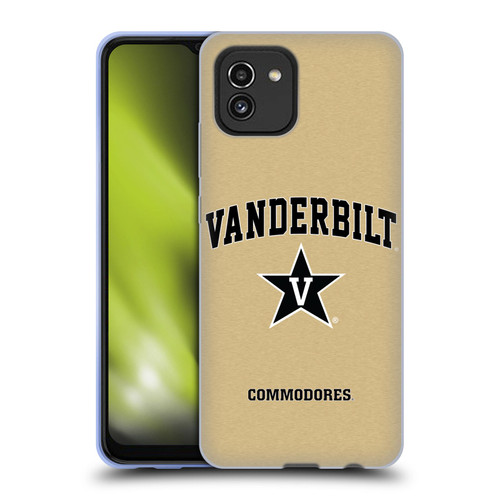 Vanderbilt University Vandy Vanderbilt University Campus Logotype Soft Gel Case for Samsung Galaxy A03 (2021)