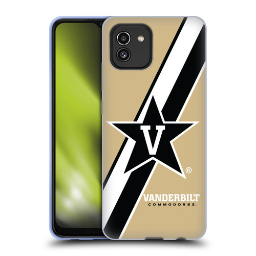 Vanderbilt University Vandy Vanderbilt University Stripes Soft Gel Case for Samsung Galaxy A03 (2021)