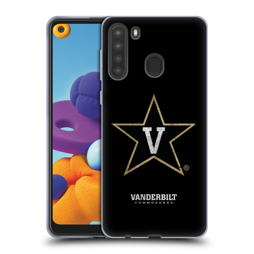 Vanderbilt University Vandy Vanderbilt University Distressed Look Soft Gel Case for Samsung Galaxy A21 (2020)