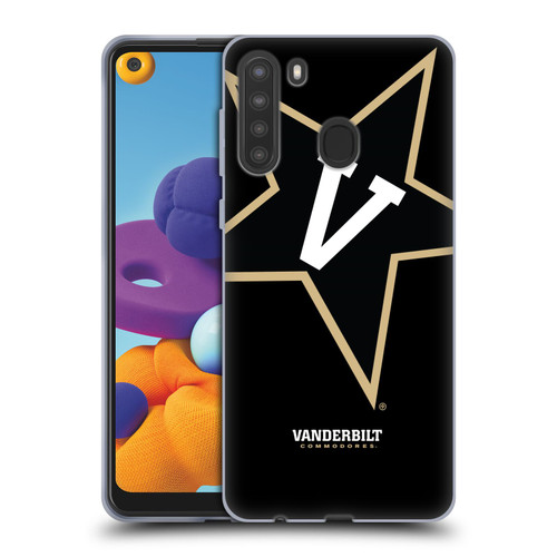 Vanderbilt University Vandy Vanderbilt University Oversized Icon Soft Gel Case for Samsung Galaxy A21 (2020)