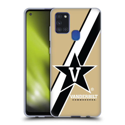 Vanderbilt University Vandy Vanderbilt University Stripes Soft Gel Case for Samsung Galaxy A21s (2020)