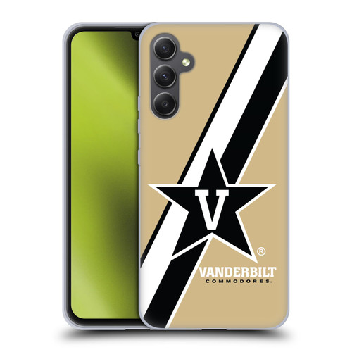 Vanderbilt University Vandy Vanderbilt University Stripes Soft Gel Case for Samsung Galaxy A34 5G