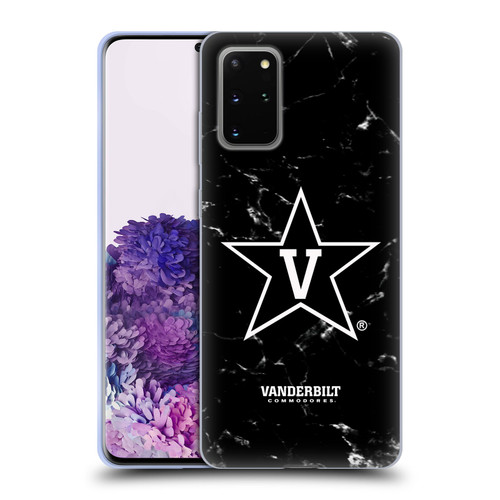 Vanderbilt University Vandy Vanderbilt University Black And White Marble Soft Gel Case for Samsung Galaxy S20+ / S20+ 5G