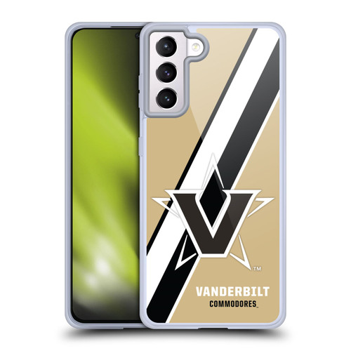 Vanderbilt University Vandy Vanderbilt University Stripes Soft Gel Case for Samsung Galaxy S21+ 5G