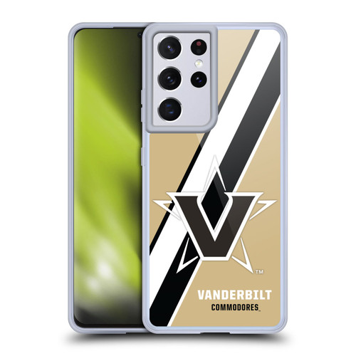 Vanderbilt University Vandy Vanderbilt University Stripes Soft Gel Case for Samsung Galaxy S21 Ultra 5G