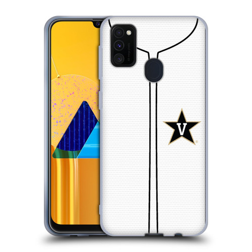 Vanderbilt University Vandy Vanderbilt University Baseball Jersey Soft Gel Case for Samsung Galaxy M30s (2019)/M21 (2020)