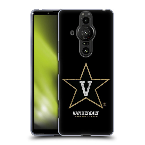 Vanderbilt University Vandy Vanderbilt University Distressed Look Soft Gel Case for Sony Xperia Pro-I