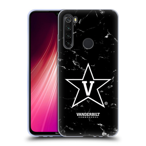 Vanderbilt University Vandy Vanderbilt University Black And White Marble Soft Gel Case for Xiaomi Redmi Note 8T