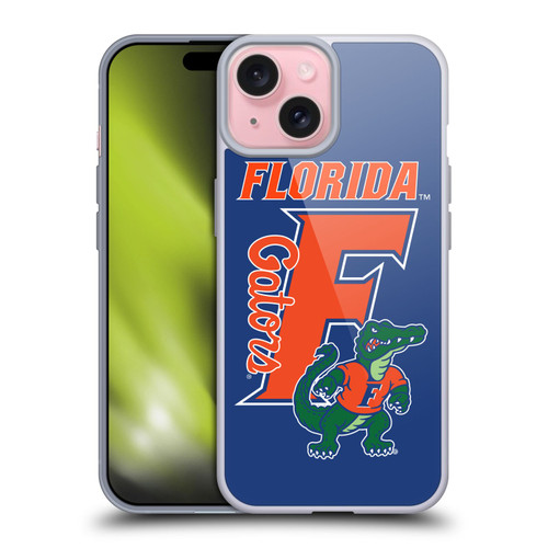 University Of Florida UF University of Florida Art Loud And Proud Soft Gel Case for Apple iPhone 15