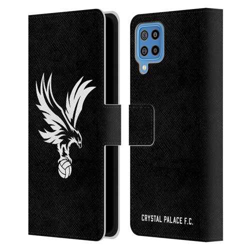 Crystal Palace FC Crest Eagle Grey Leather Book Wallet Case Cover For Samsung Galaxy F22 (2021)