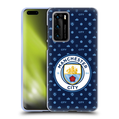 Manchester City Man City FC Patterns Dark Blue Soft Gel Case for Huawei P40 5G