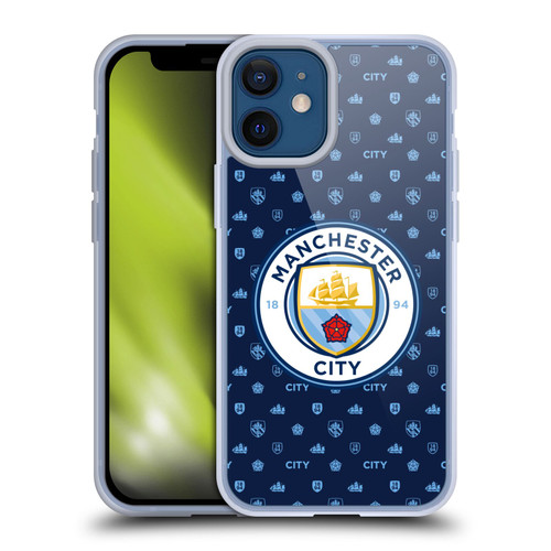 Manchester City Man City FC Patterns Dark Blue Soft Gel Case for Apple iPhone 12 Mini