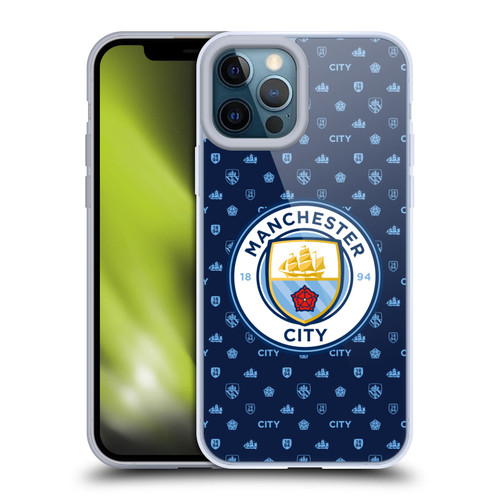 Manchester City Man City FC Patterns Dark Blue Soft Gel Case for Apple iPhone 12 Pro Max