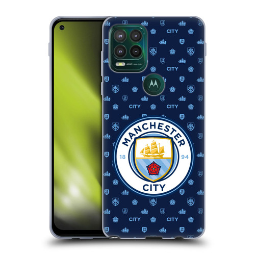 Manchester City Man City FC Patterns Dark Blue Soft Gel Case for Motorola Moto G Stylus 5G 2021
